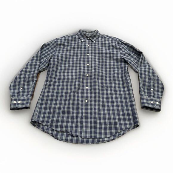 Pendleton Bridgeport Mens Blue Button Down Long Sleeve Dress Shirt Size M MEDIUM - Picture 1 of 9